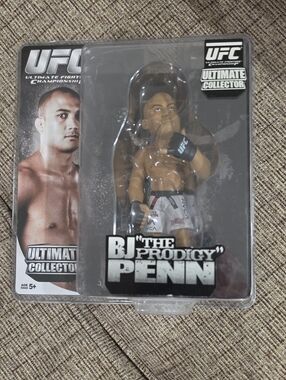 UFC BJ "The Prodigy" Penn Action Figure - Black, White, Skin Tone